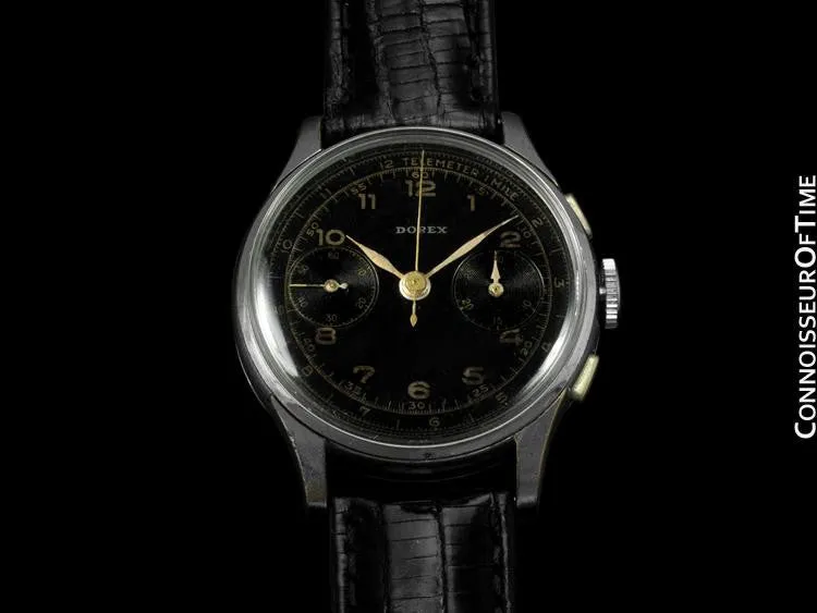 1940's Swiss Vintage Professional & Sporting Telemeter Mens Chronograph Watch
