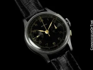 1940's Swiss Vintage Professional & Sporting Telemeter Mens Chronograph Watch