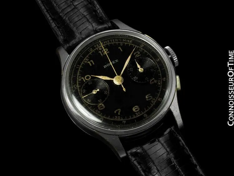 1940's Swiss Vintage Professional & Sporting Telemeter Mens Chronograph Watch