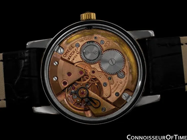 1961 Omega Seamaster Vintage Mens Handwound Watch - 18K Gold Plated & Stainless Steel
