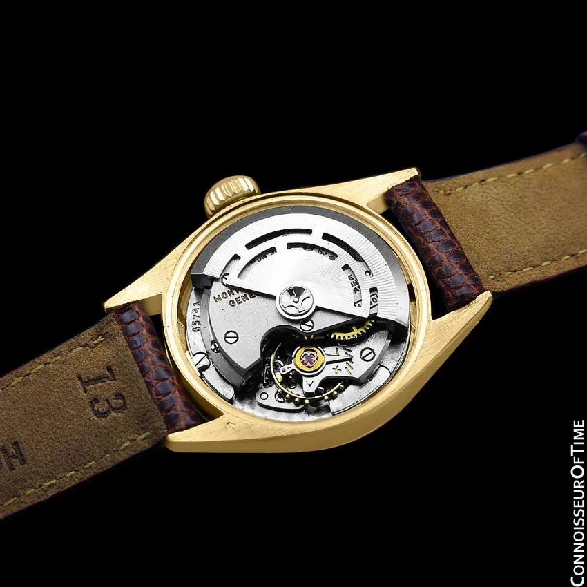 1963 Rolex Datejust (President) Ladies Vintage Watch with Champagne Dial - 18K Gold