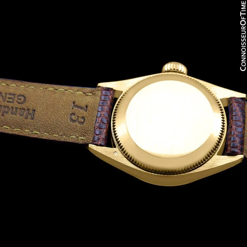 1963 Rolex Datejust (President) Ladies Vintage Watch with Champagne Dial - 18K Gold