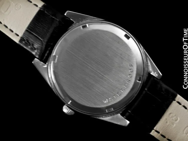 1970 Omega Geneve Vintage Mens Waterproof Style Dress Watch - Stainless Steel