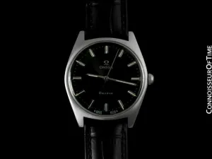 1970 Omega Geneve Vintage Mens Waterproof Style Dress Watch - Stainless Steel