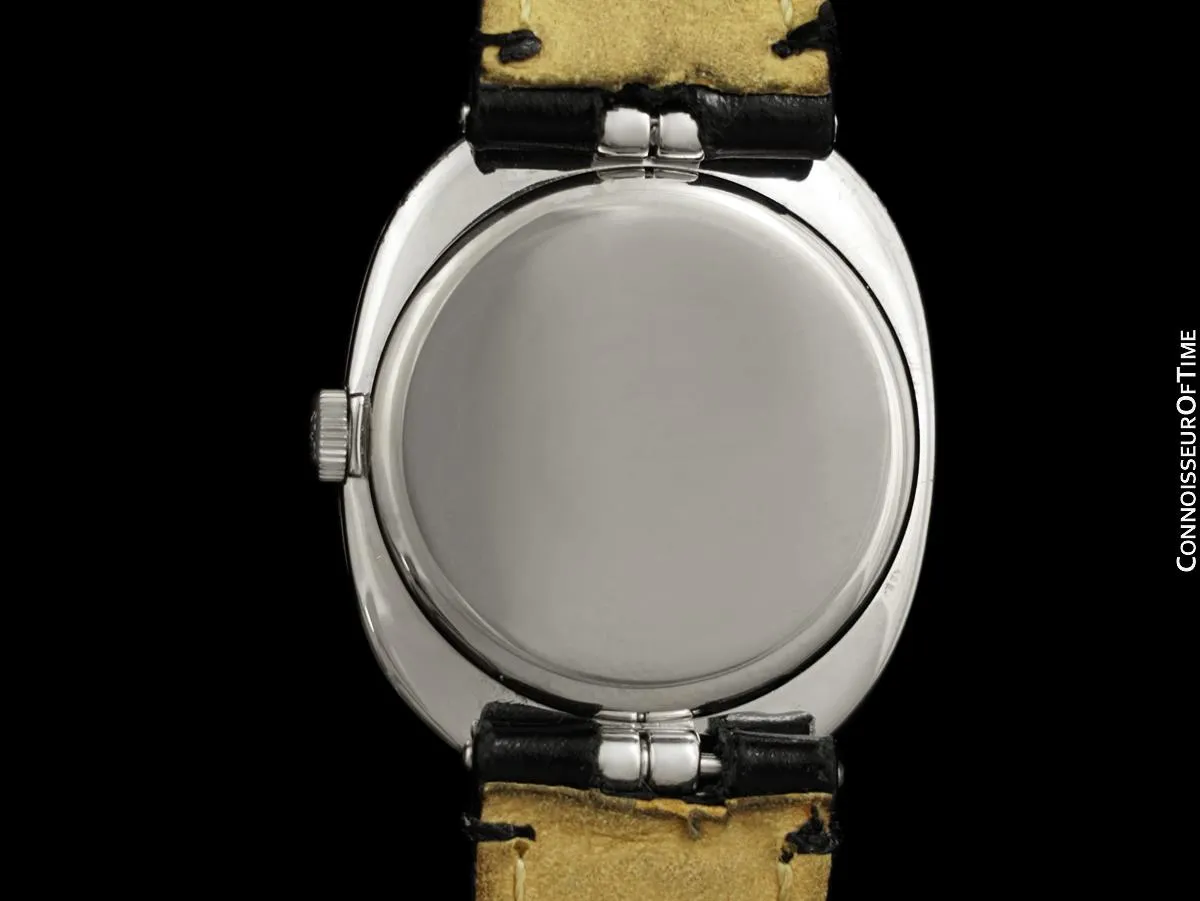 1970's Patek Philippe Ellipse Mens Watch, Ref. 3748 - 18K White Gold & Diamonds