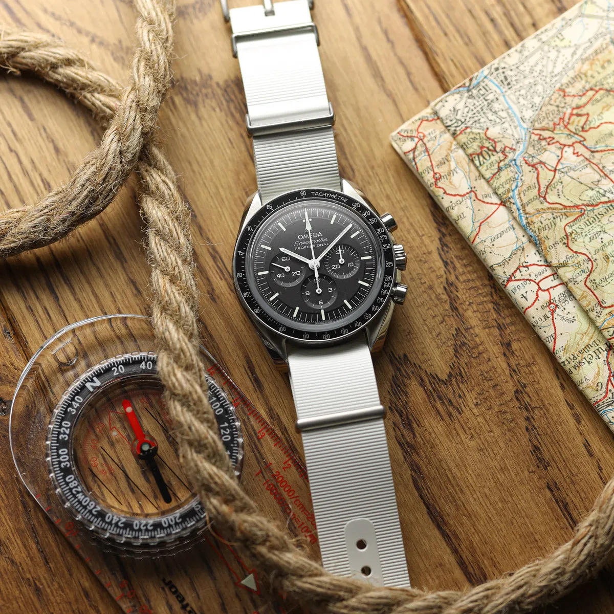 1973 British Military Watch Strap: 328 MARINE - Tactical Black