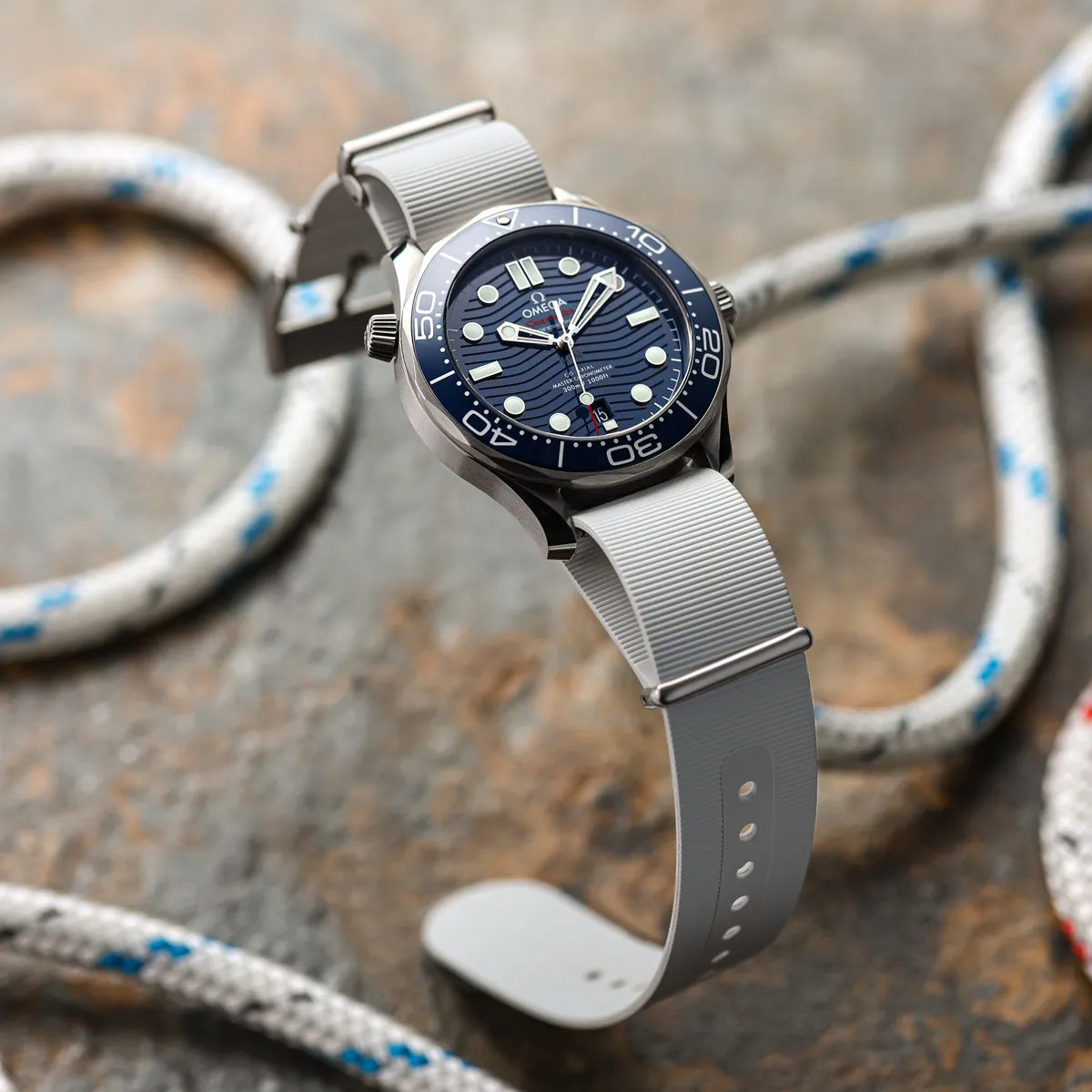 1973 British Military Watch Strap: 328 MARINE - Tactical Black