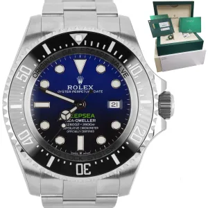 2018 NOS NEW Rolex Sea-Dweller Deepsea James Cameron Blue 44mm Dive Watch 126660