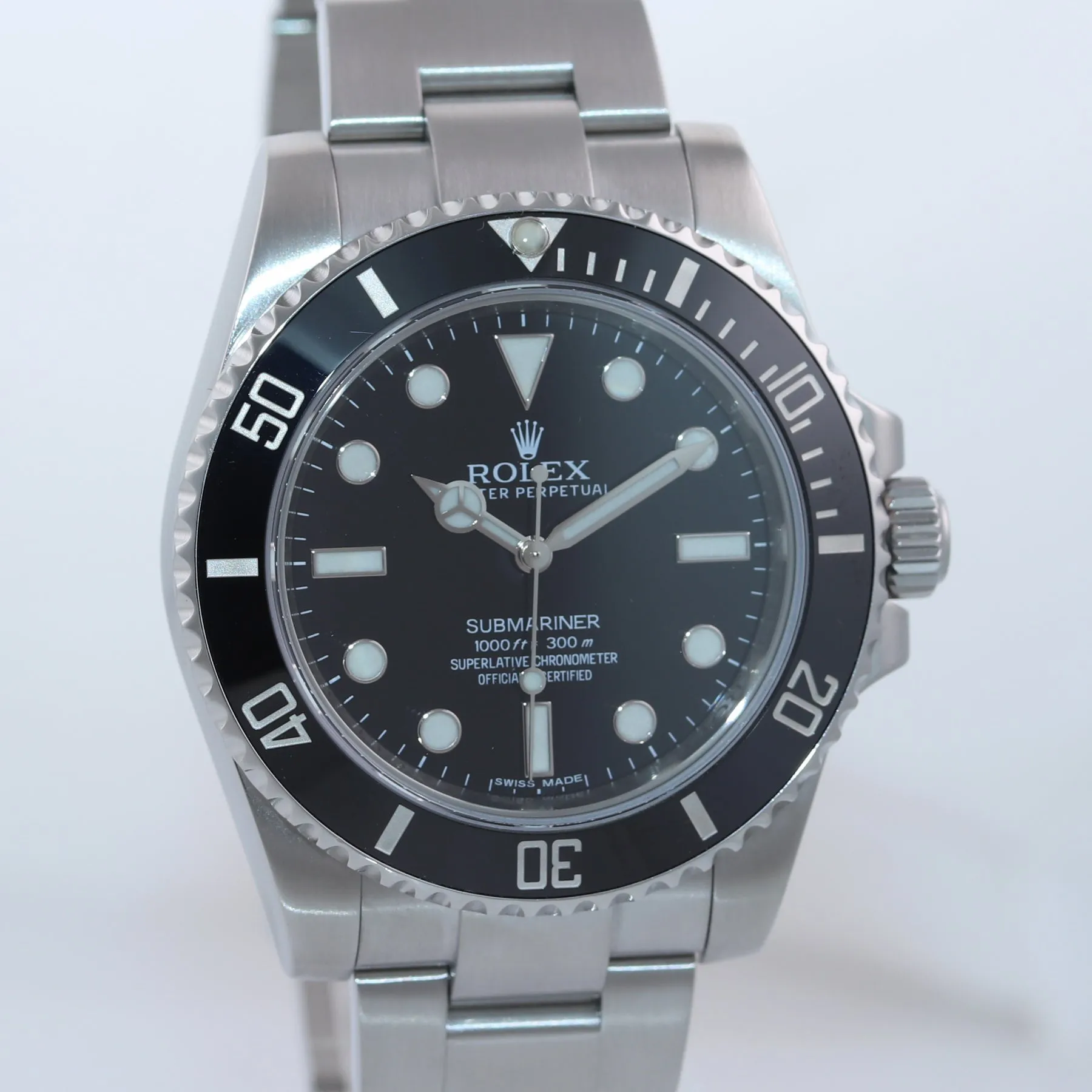 2019-2020 Rolex Submariner No-Date 114060 Steel Black Ceramic 40mm Watch Box