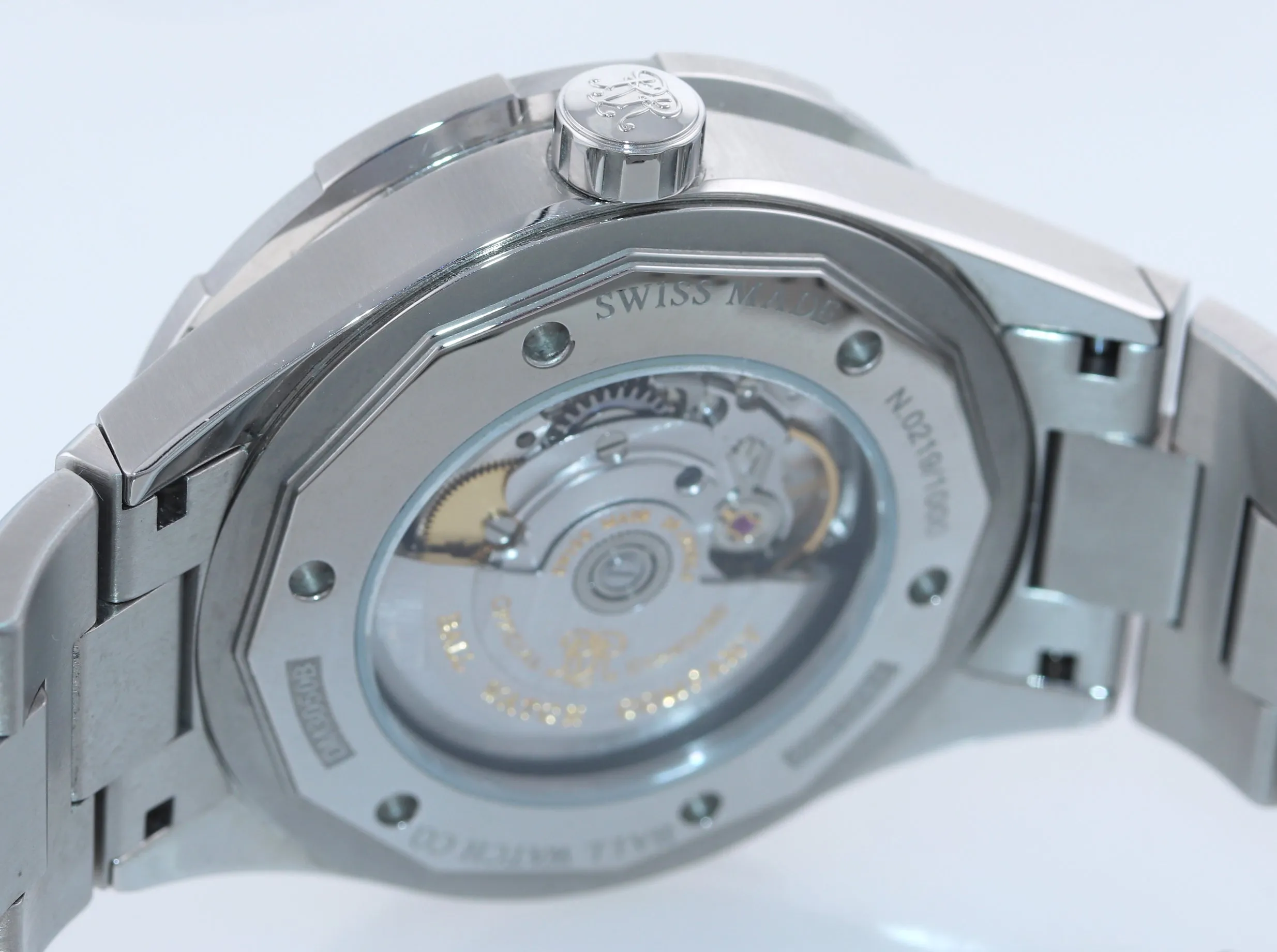 2019 Ball Roadmaster StarLight DM3050B Steel Day Date Chronometer 43mm Watch