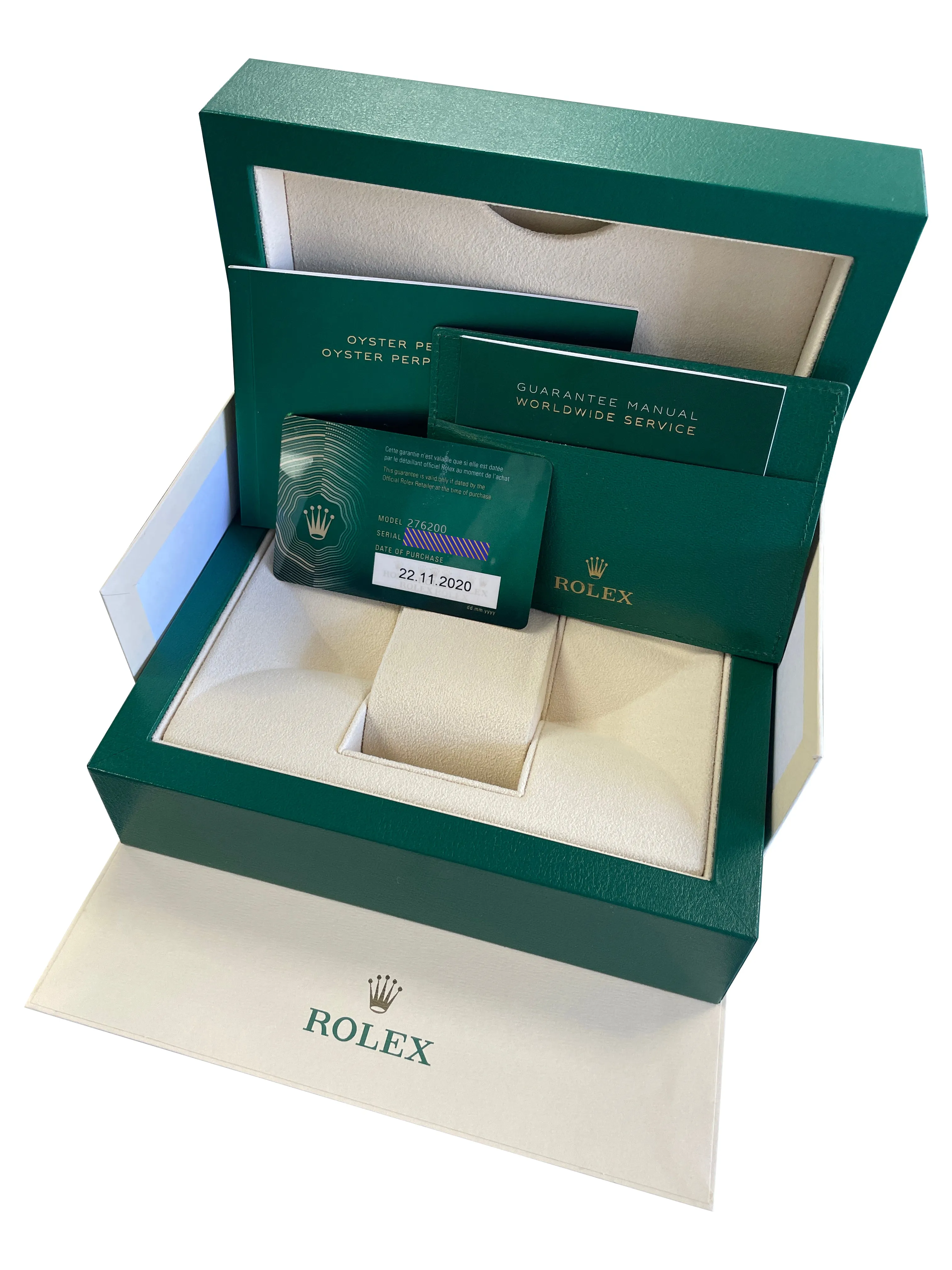 2020 Ladies Rolex Oyster Perpetual 28mm Blue Stainless Steel Watch 276200 B P
