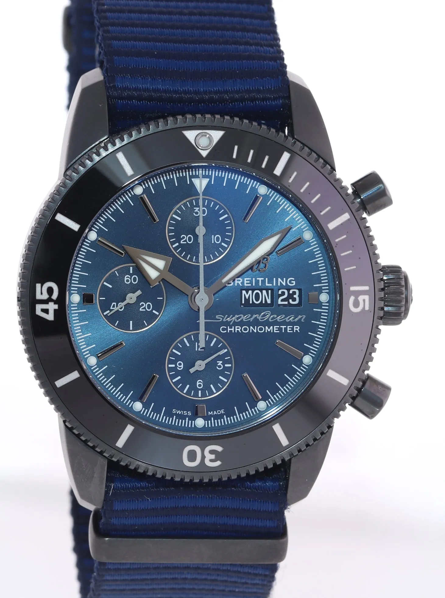 2020 PAPERS Breitling Super Ocean Heritage II 44 Outerknown M13313 Chrono Watch