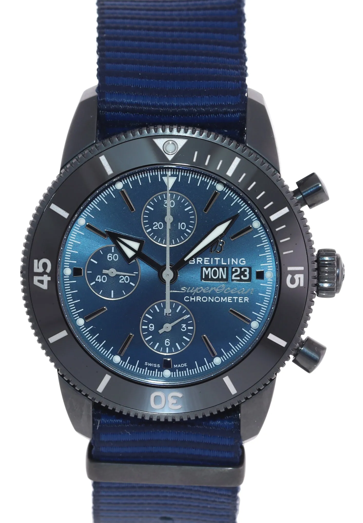 2020 PAPERS Breitling Super Ocean Heritage II 44 Outerknown M13313 Chrono Watch