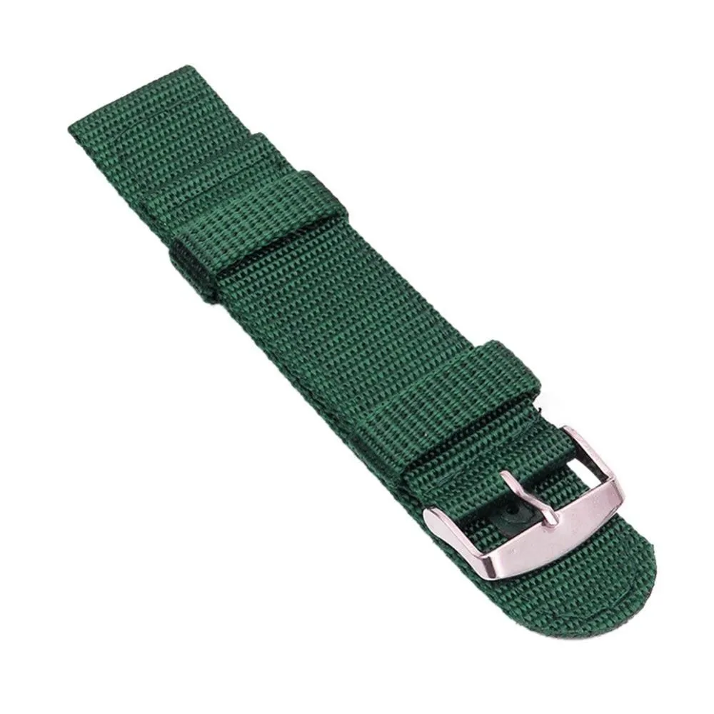 2020 Watch Band Military Army Nylon Fabric Canva Wrist Watch Band Strap 18/20/22/24mm 4Color women's watches Accessories*|Watchbands|Unisex