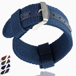 2020 Watch Band Military Army Nylon Fabric Canva Wrist Watch Band Strap 18/20/22/24mm 4Color women's watches Accessories*|Watchbands|Unisex