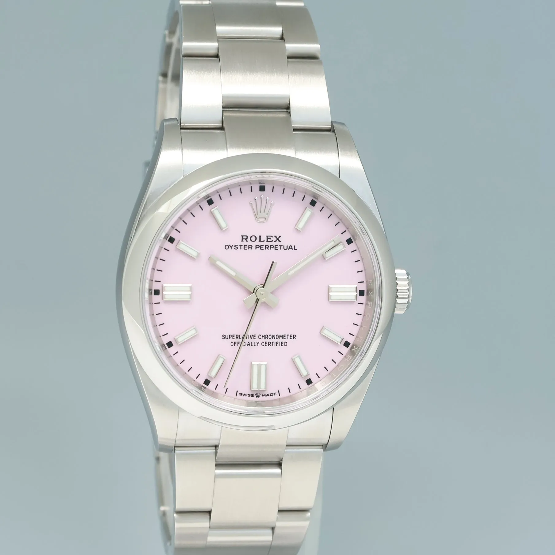 2021 NEW PAPERS Rolex Oyster 126000 Perpetual 36mm Pink Candy Watch Box
