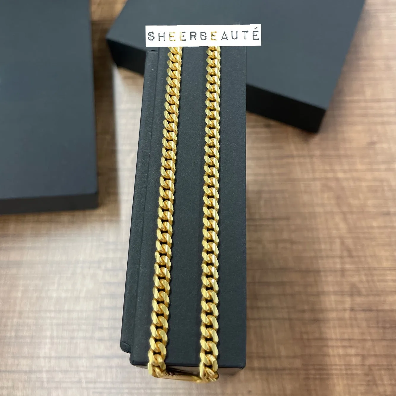 5MM Miami Cuban Link Chain-14K Gold Plated - 925 Sterling Silver Necklace