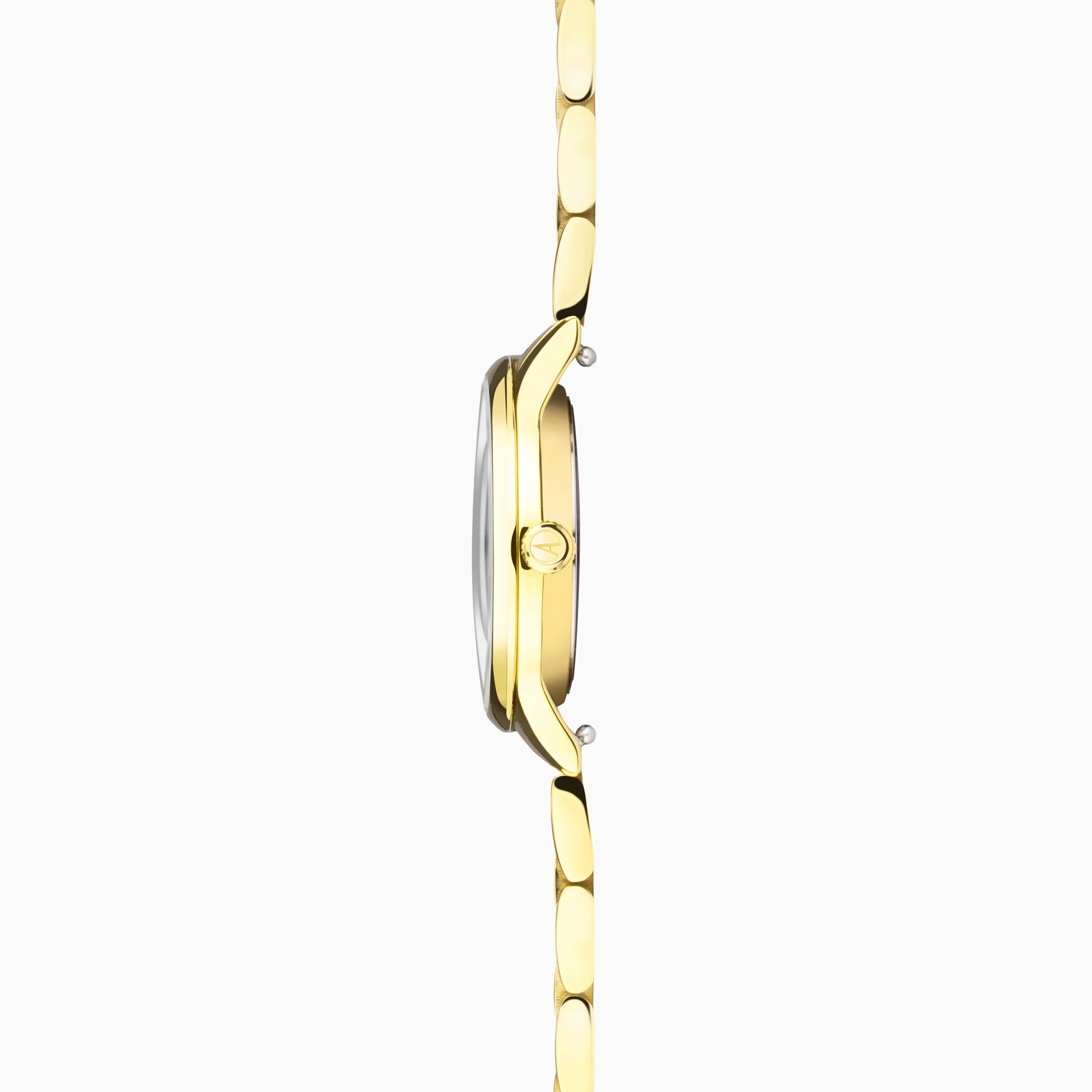 Accurist Dress Diamond Ladies Watch | Gold Stainless Steel Case & Bracelet with Champagne Dial | 28mm