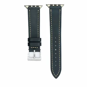 Apple Band - Leather Tapered - Space Green