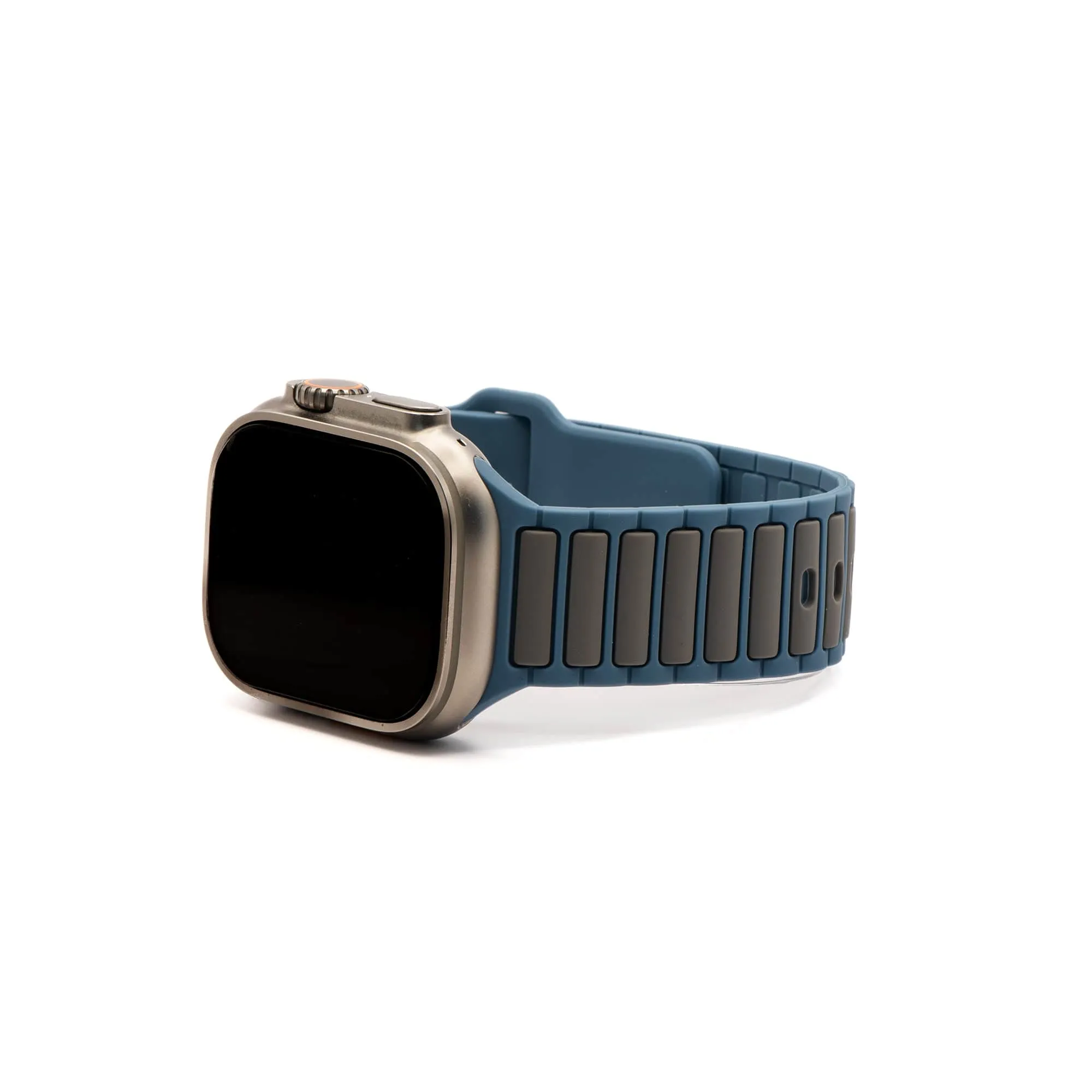 Apple Band - Silicone Ripple - Slate & Gray