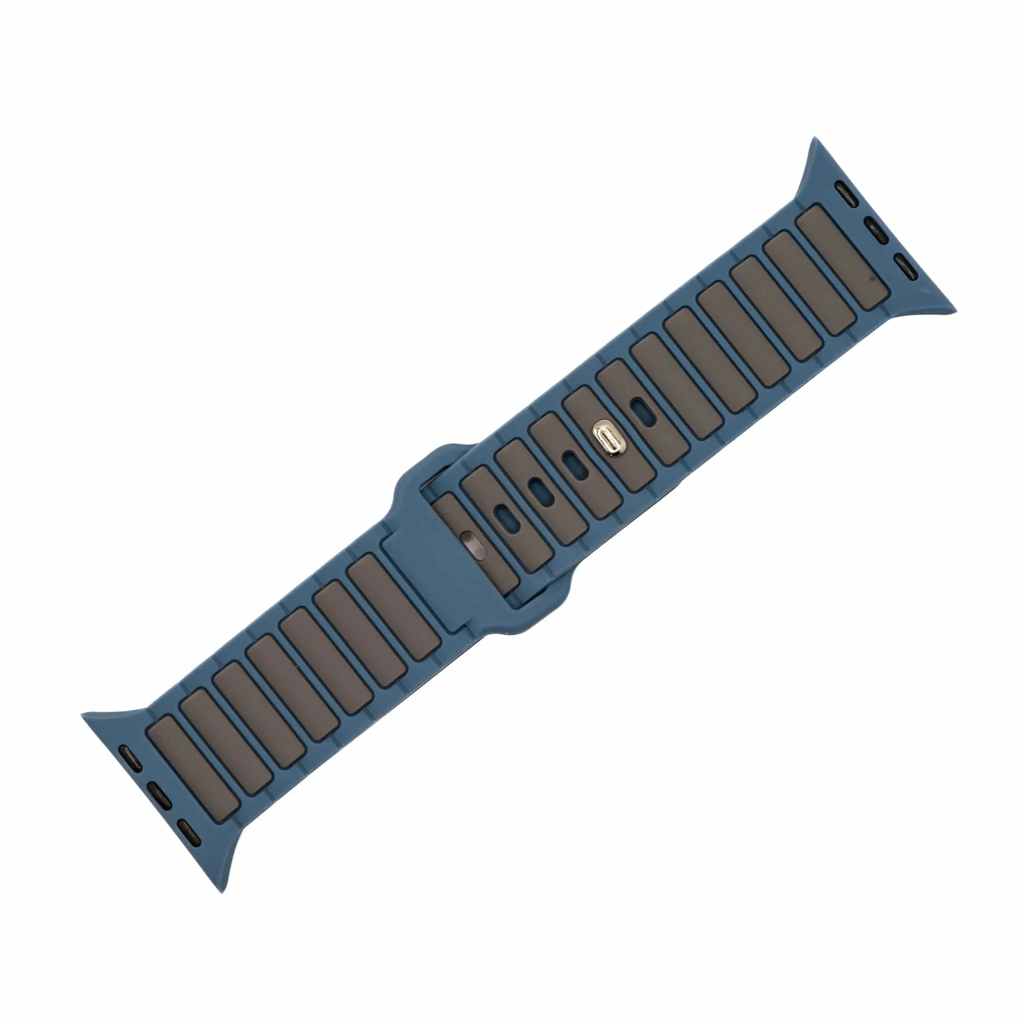 Apple Band - Silicone Ripple - Slate & Gray