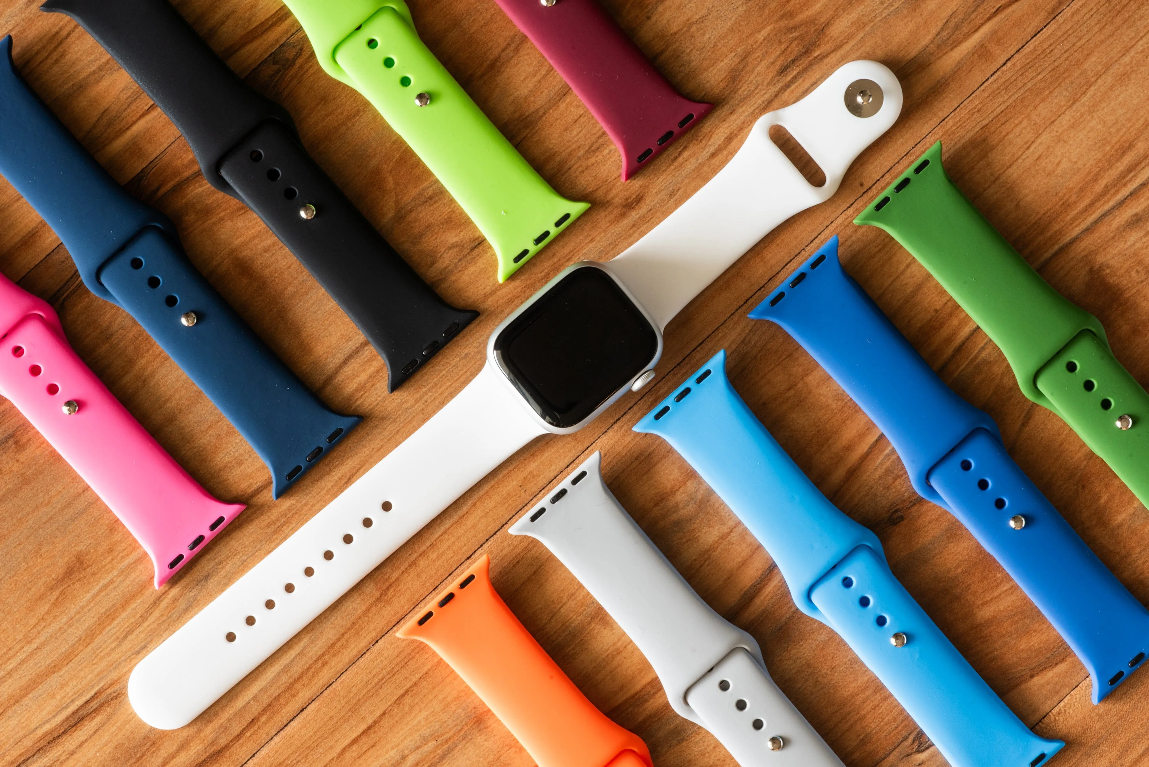 Apple Band Silicone Solid - Apple Red
