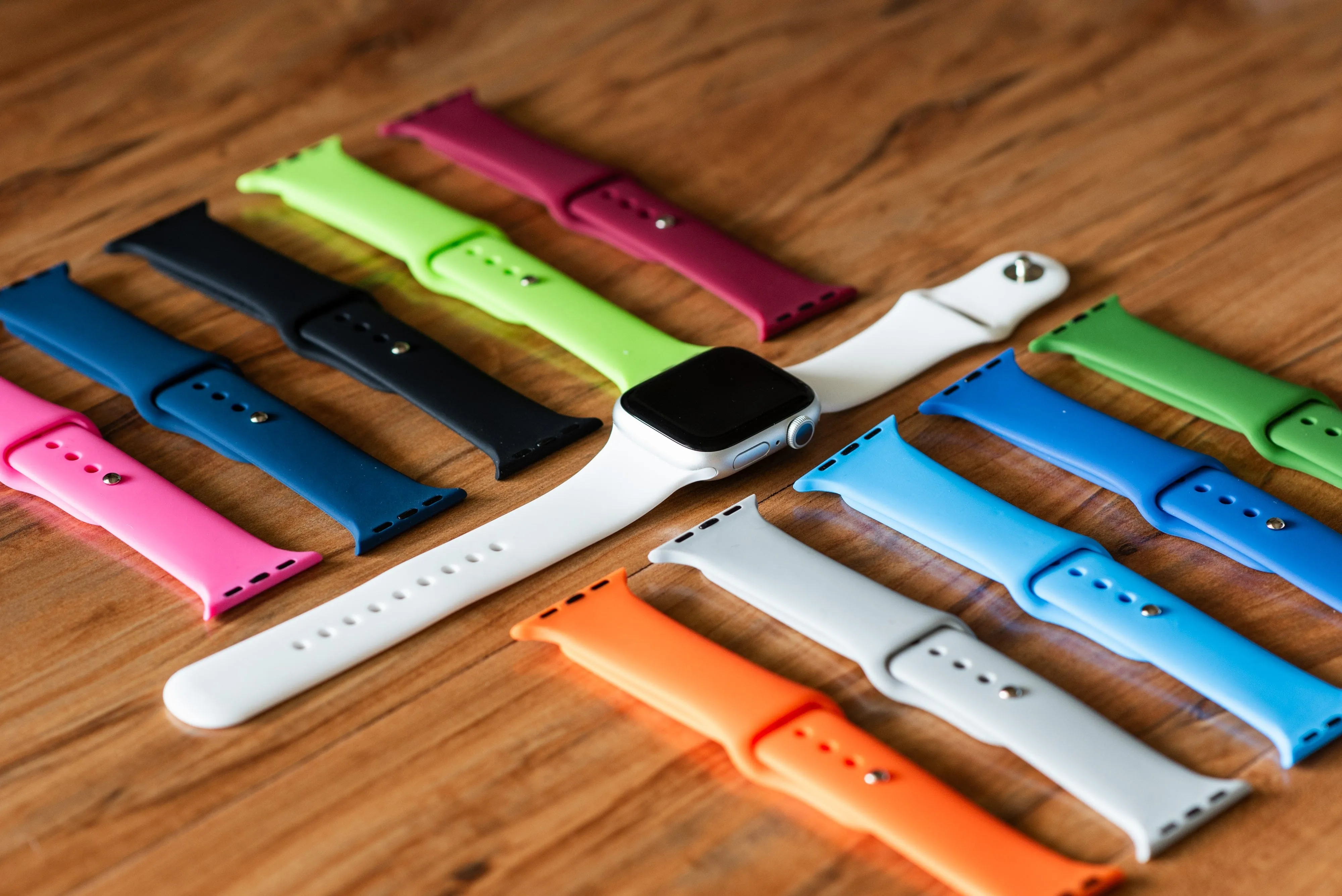 Apple Band Silicone Solid - Apple Red