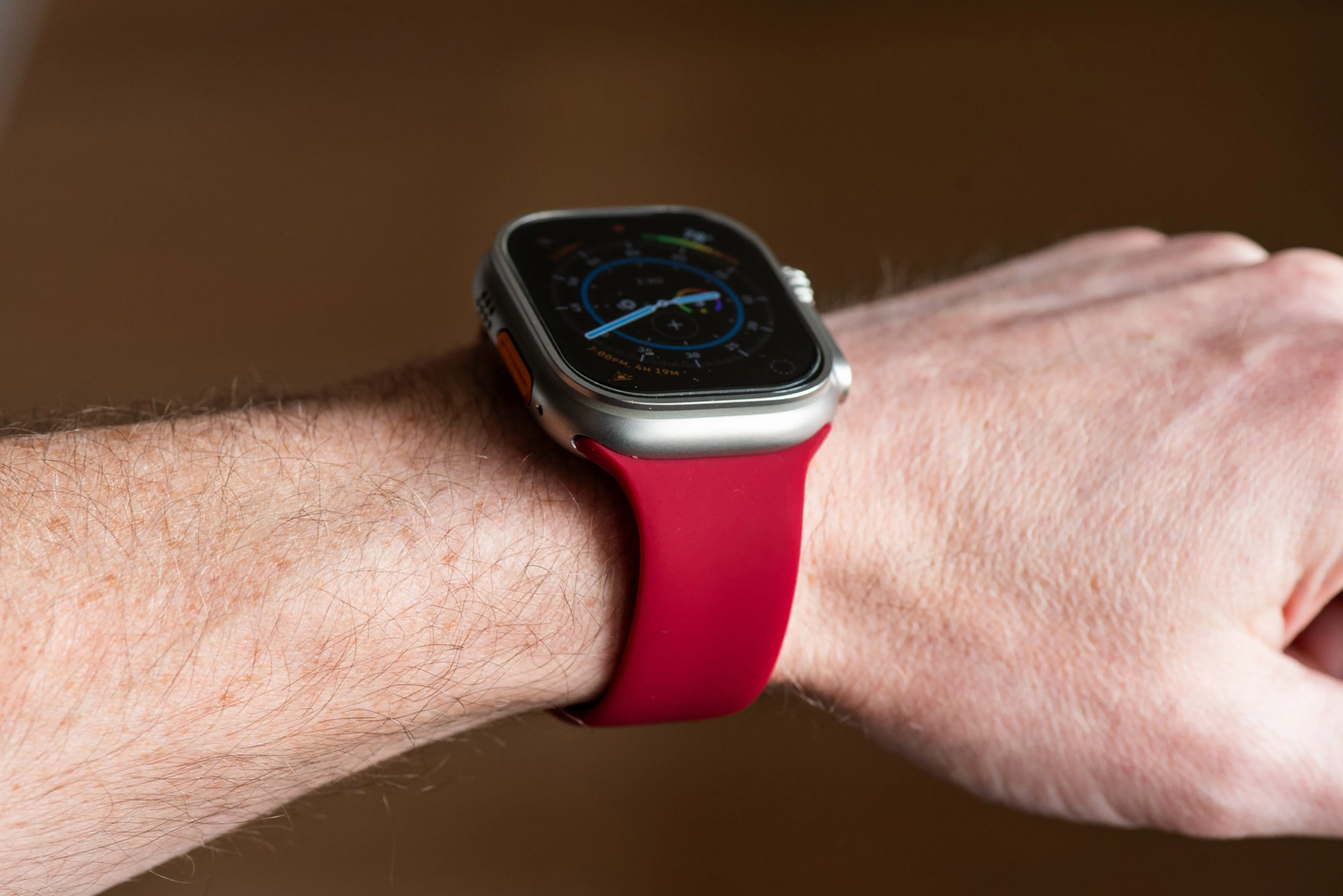 Apple Band Silicone Solid - Apple Red