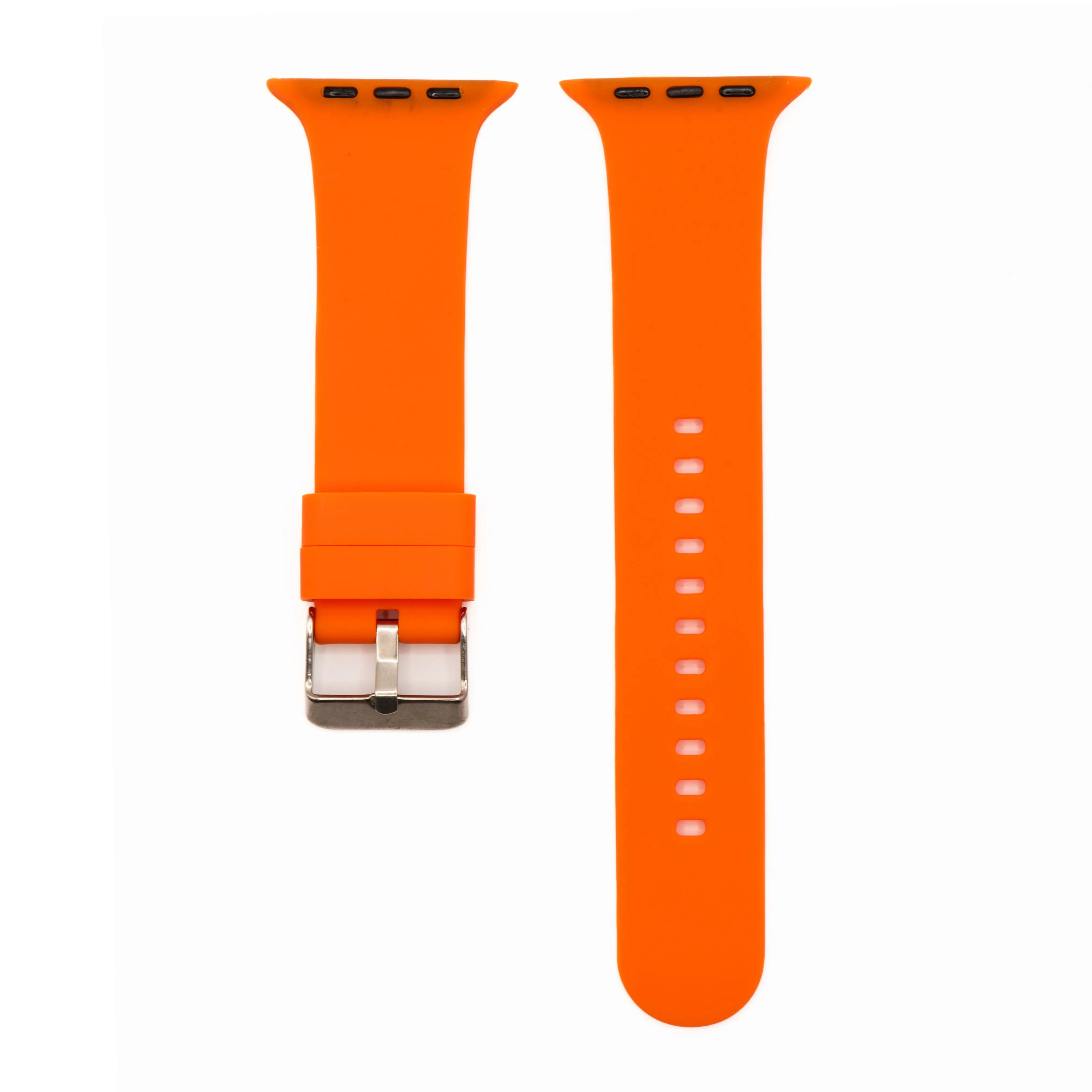 Apple Band - Silicone Solid Buckle - Orange