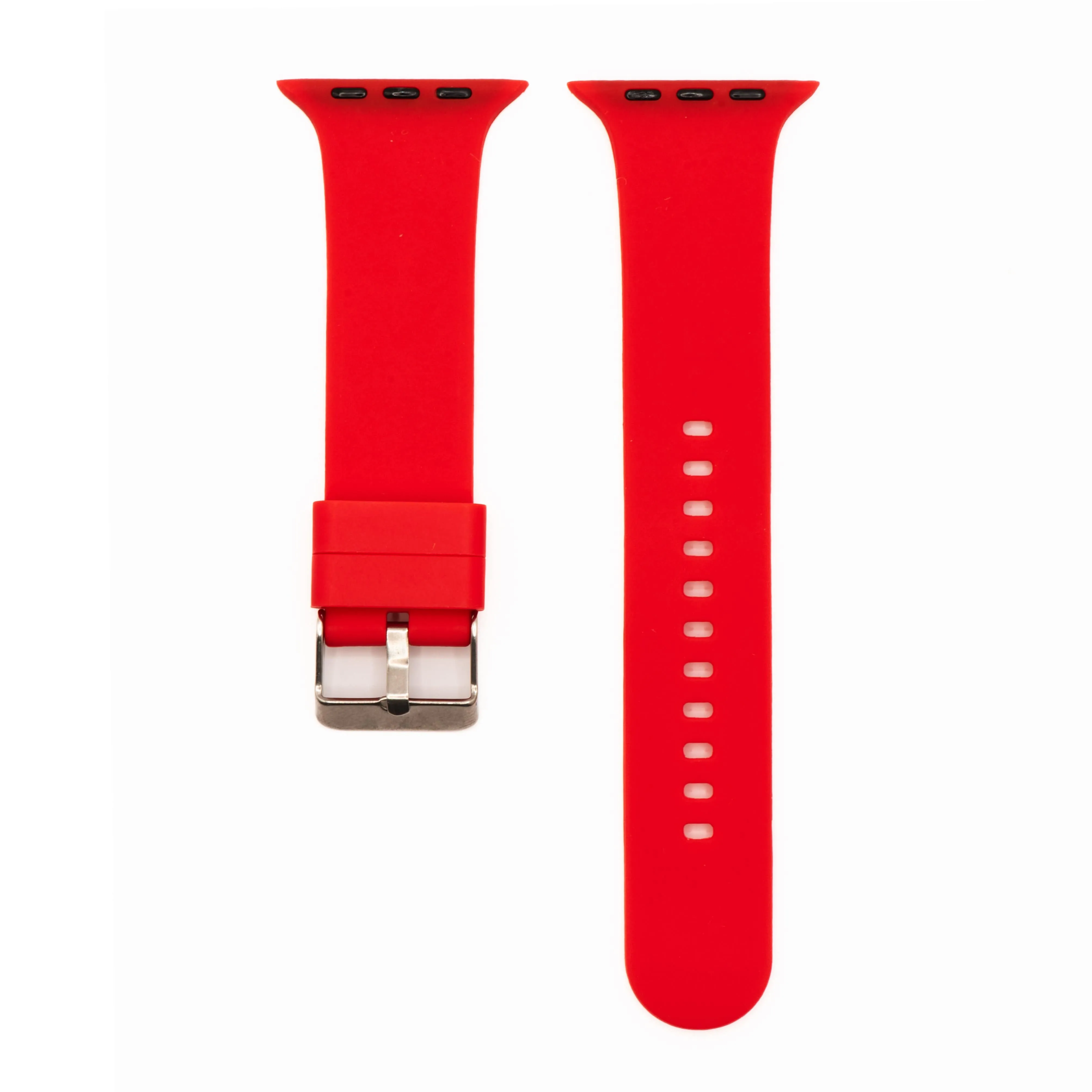 Apple Band - Silicone Solid Buckle - Red