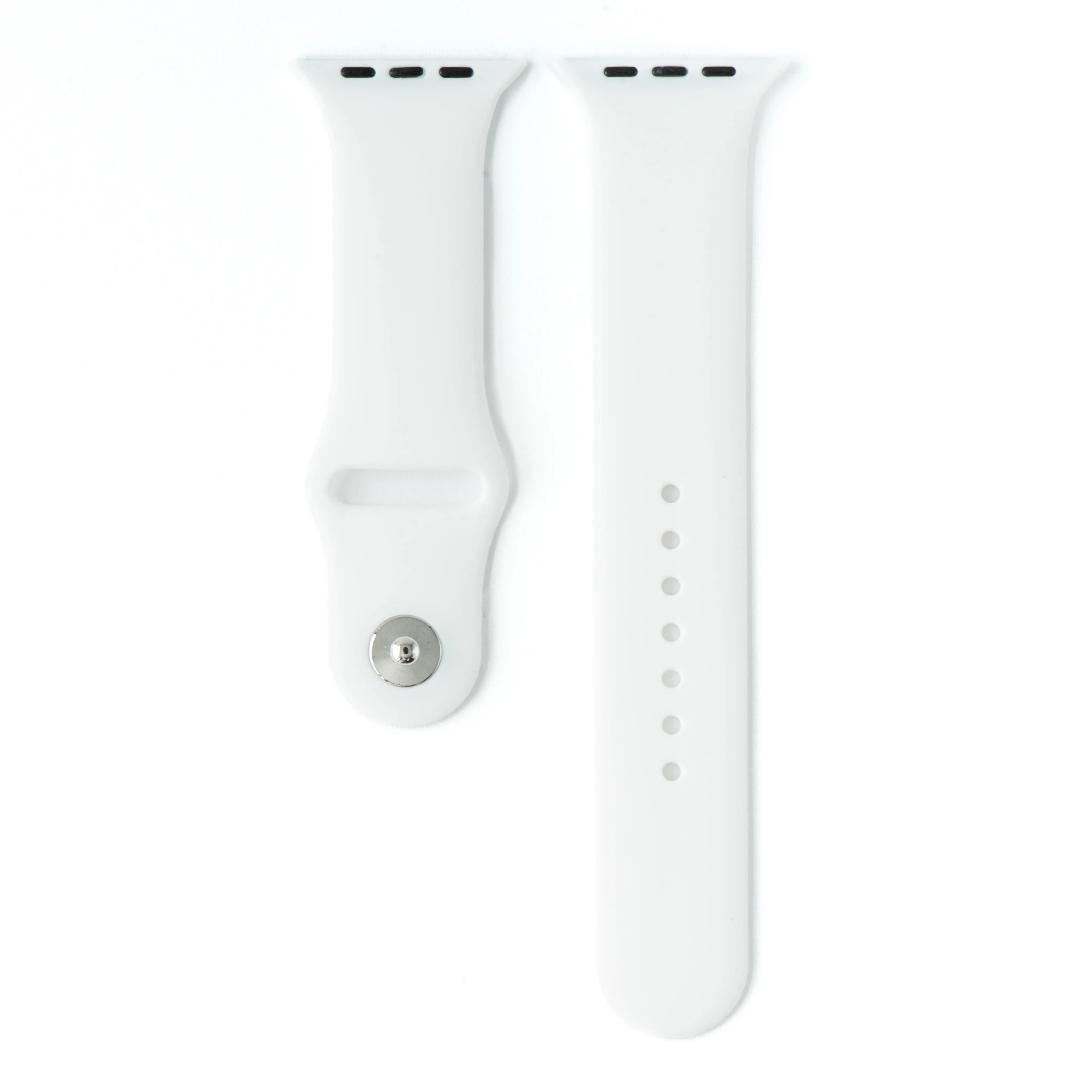 Apple Band Silicone Solid - Snow White