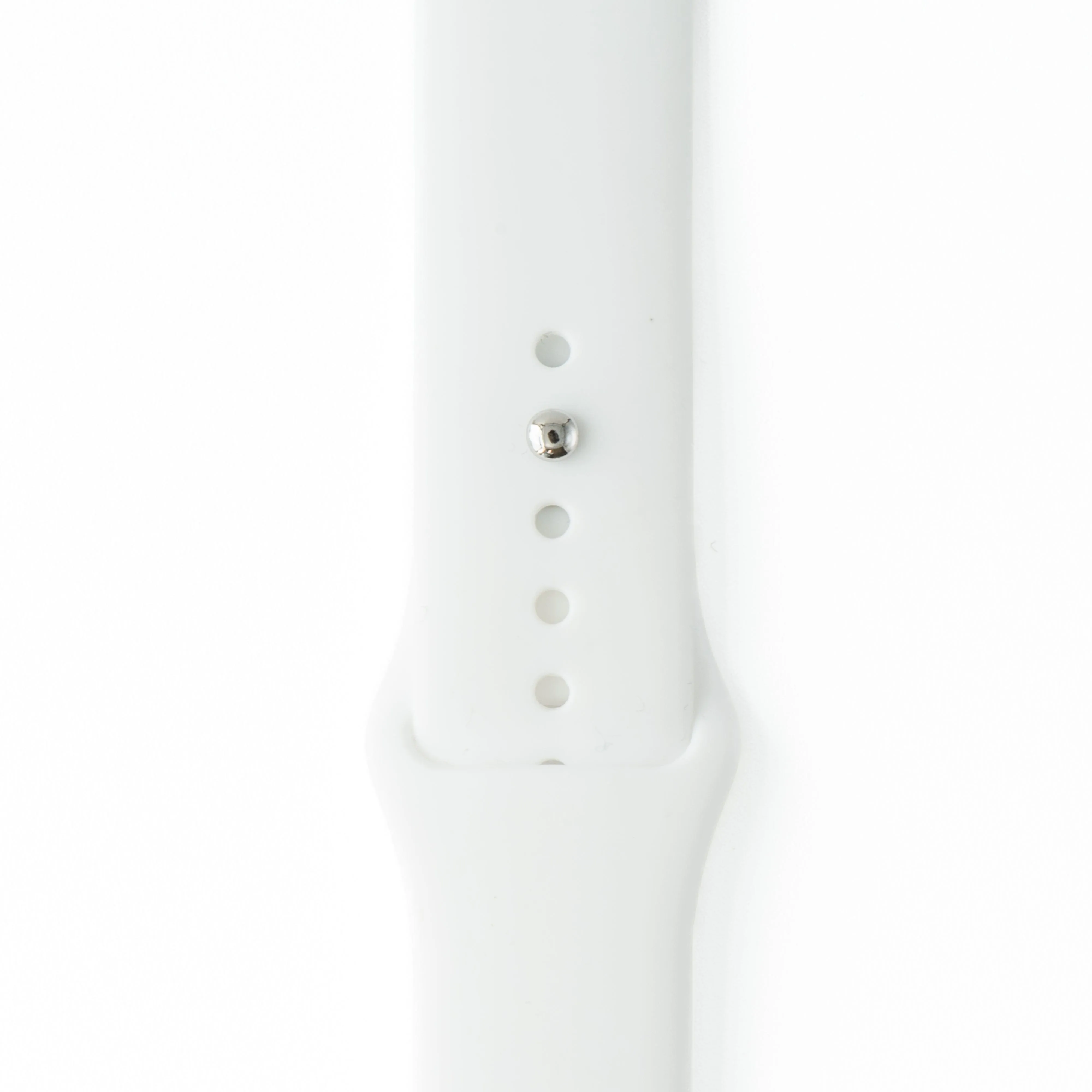 Apple Band Silicone Solid - Snow White