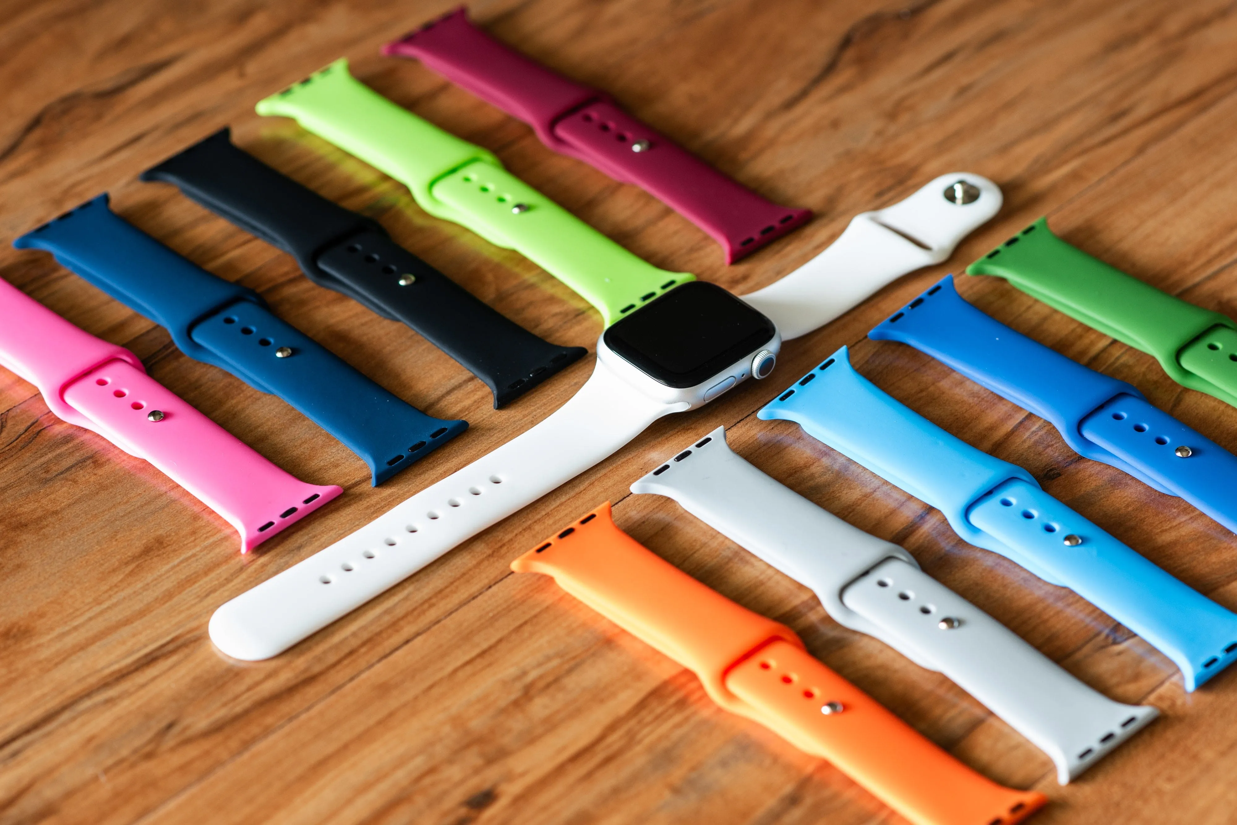 Apple Band Silicone Solid - Tangelo Orange