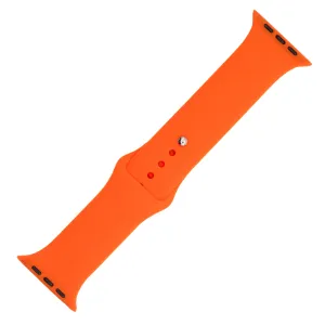 Apple Band Silicone Solid - Tangelo Orange