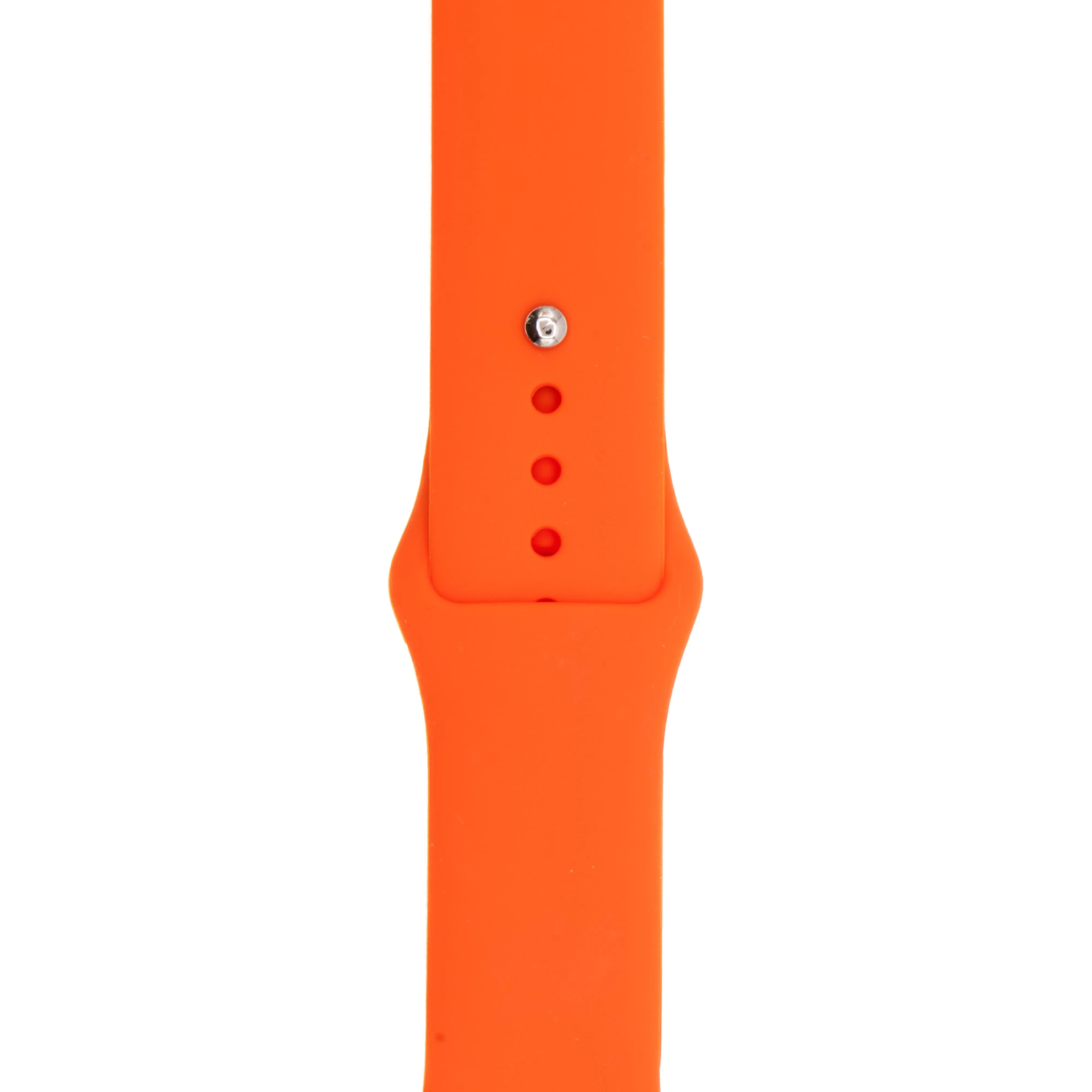Apple Band Silicone Solid - Tangelo Orange