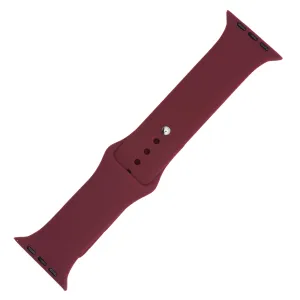 Apple Band Silicone Solid - Wine Red