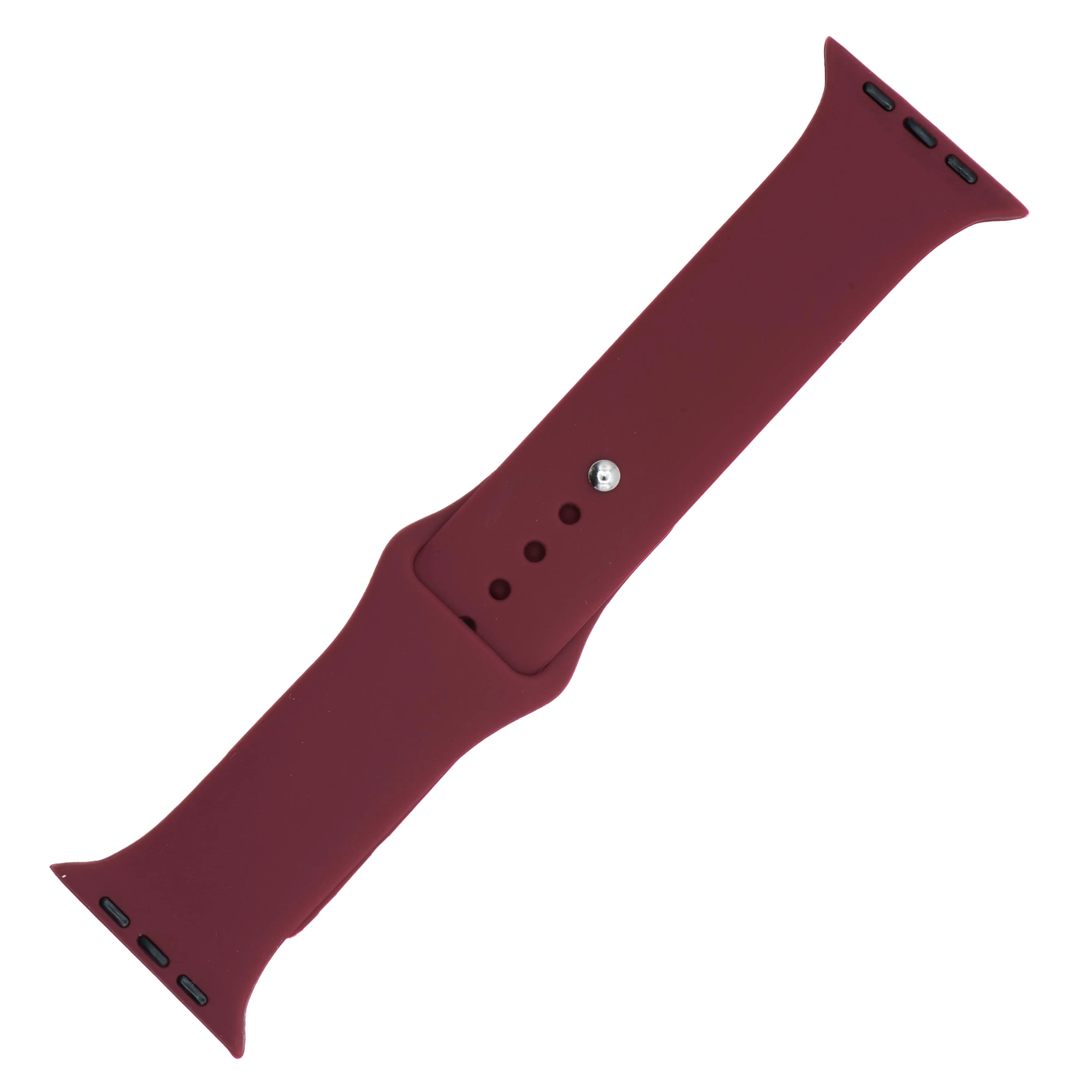 Apple Band Silicone Solid - Wine Red