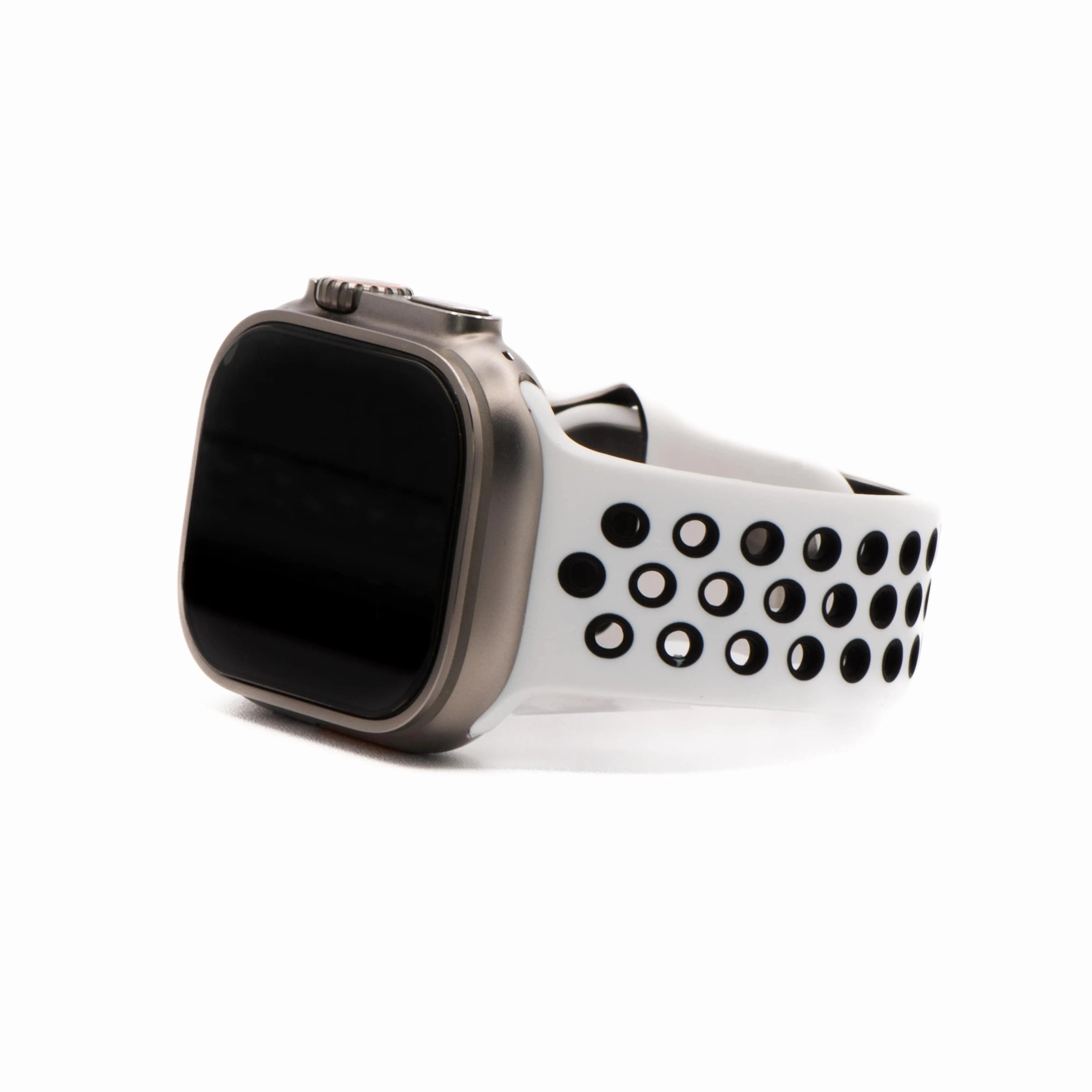 Apple Band Silicone Sport - White-Black
