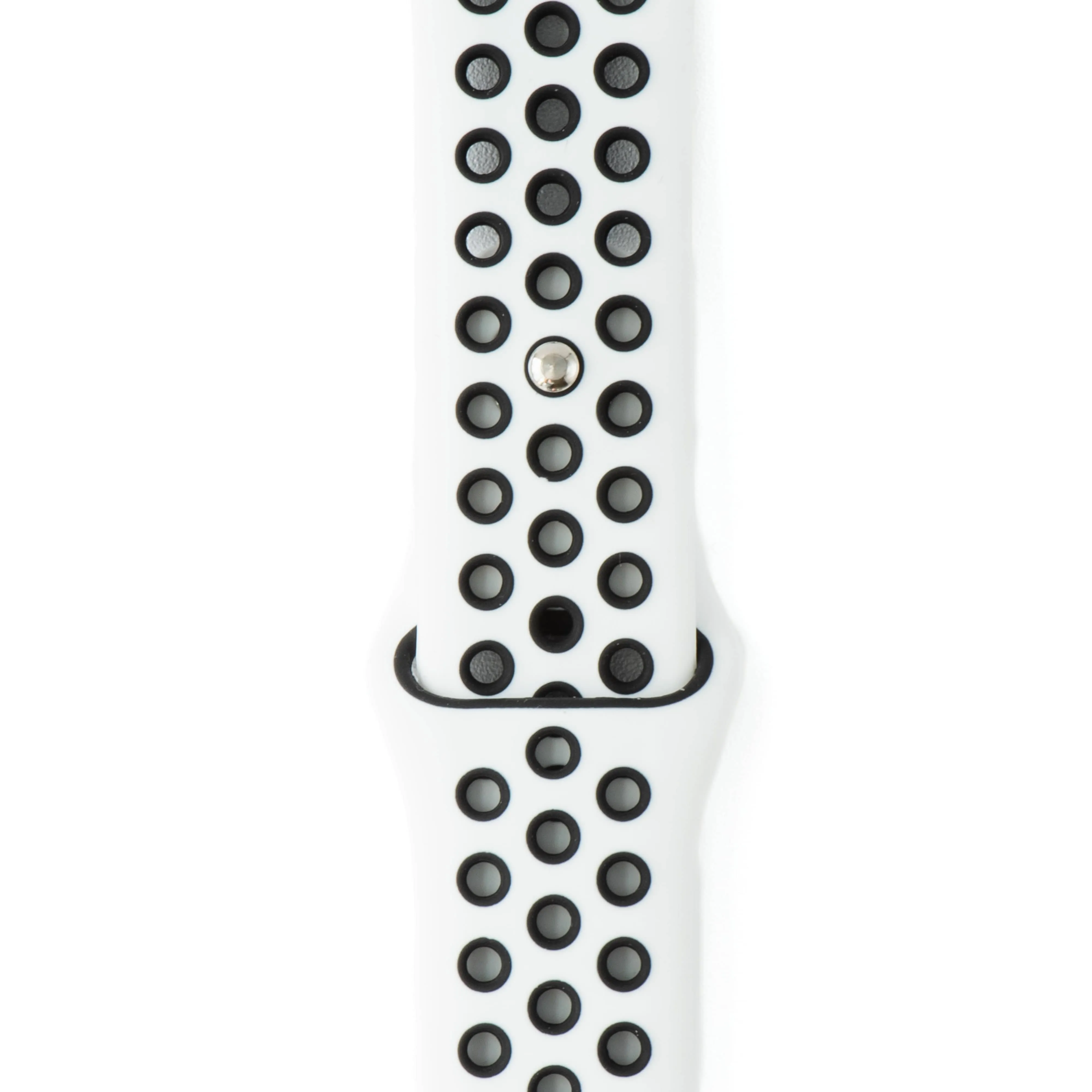 Apple Band Silicone Sport - White-Black