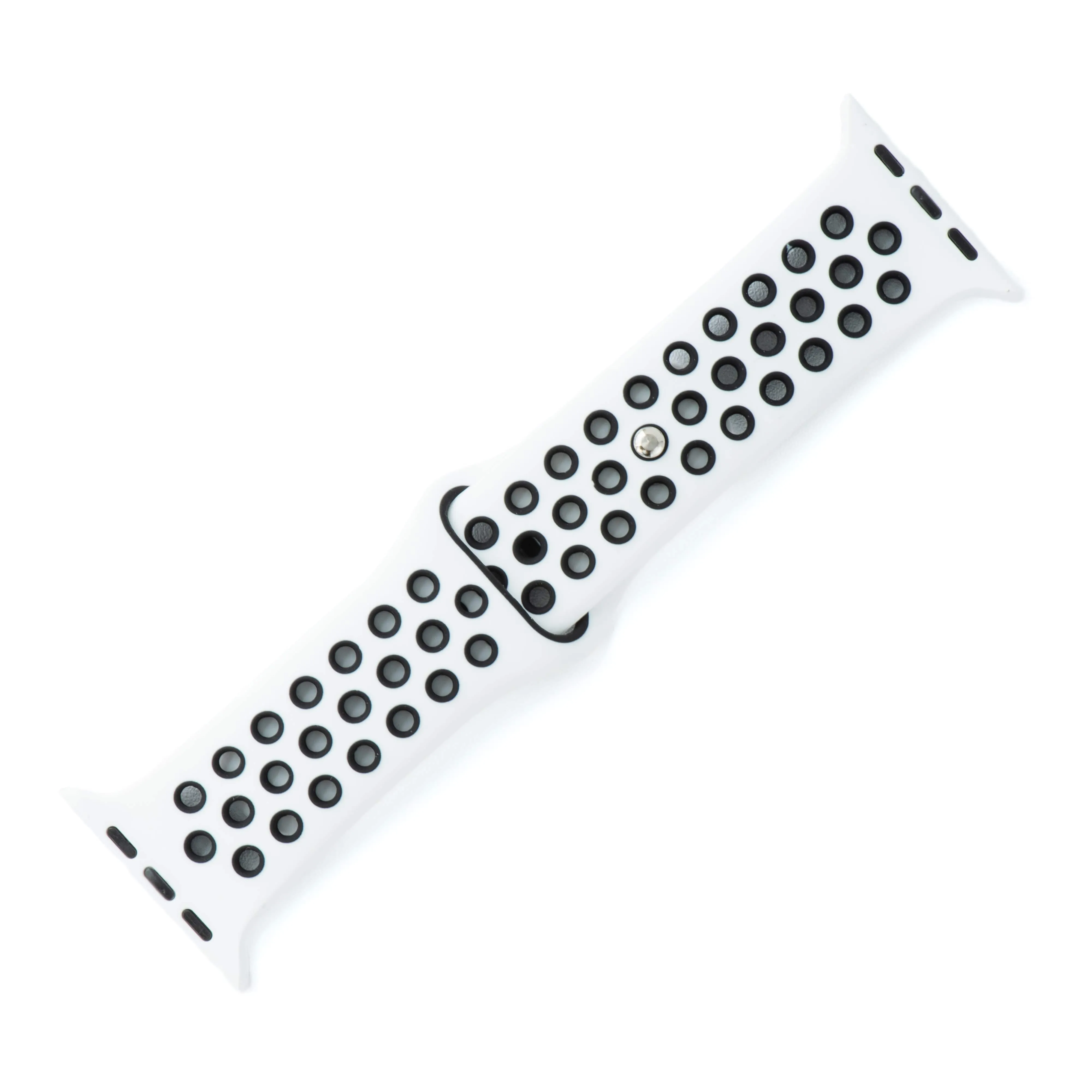 Apple Band Silicone Sport - White-Black