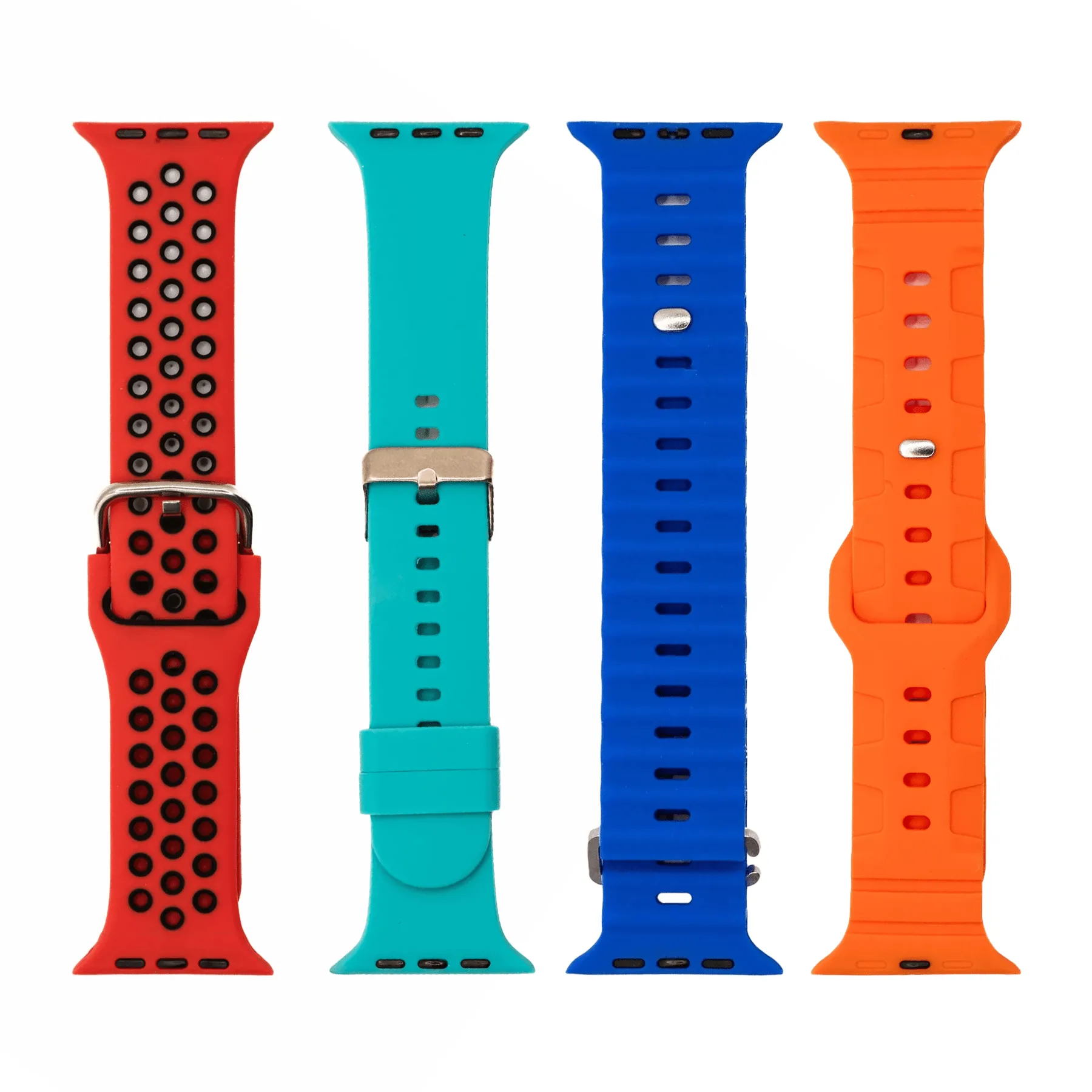 Apple Band - Silicone Vibrant Essentials - 4 Pack Bundle