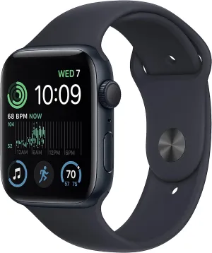 Apple Watch SE 44mm Smartwatch - with Fitness & Sleep Tracker, Crash Detection, Heart Rate Monitor, Retina Display, Water Resistant