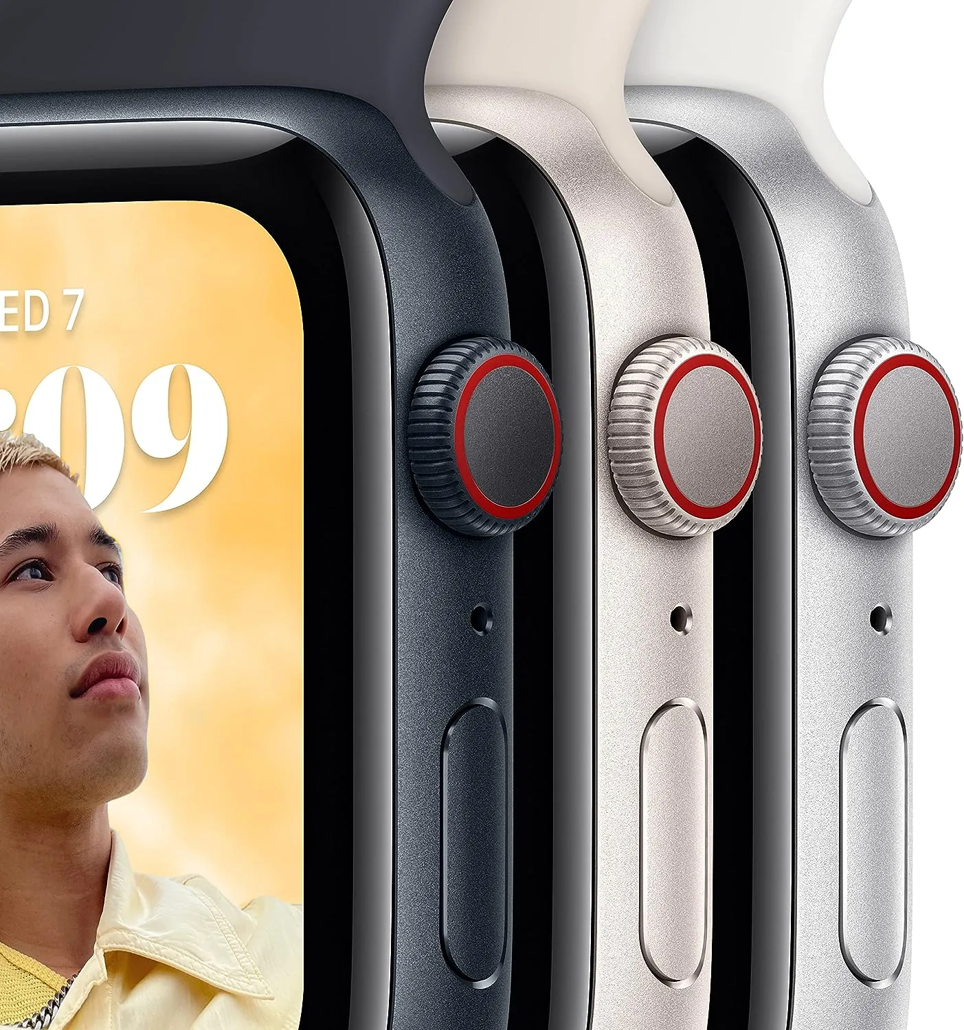 Apple Watch SE 44mm Smartwatch - with Fitness & Sleep Tracker, Crash Detection, Heart Rate Monitor, Retina Display, Water Resistant