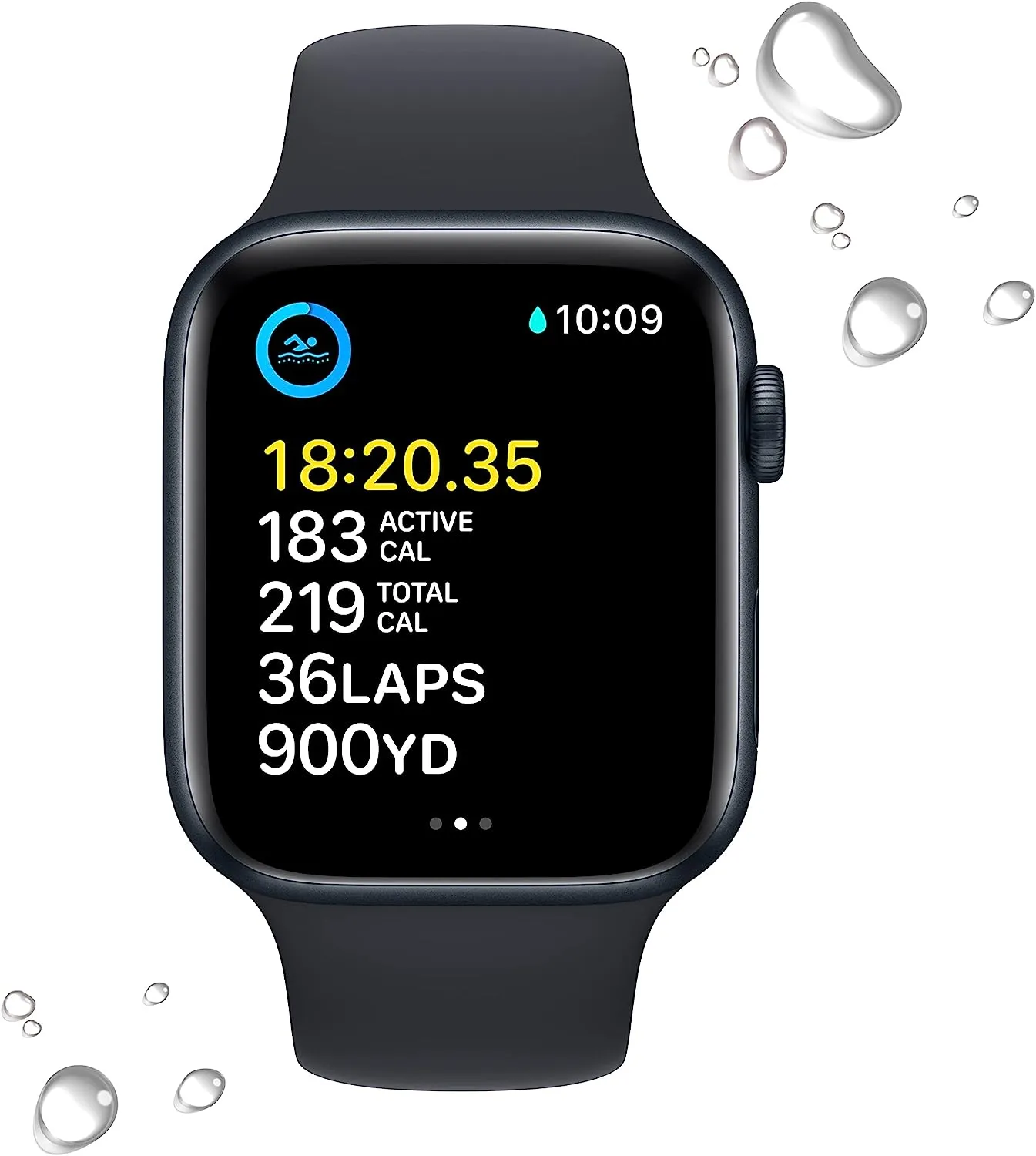 Apple Watch SE 44mm Smartwatch - with Fitness & Sleep Tracker, Crash Detection, Heart Rate Monitor, Retina Display, Water Resistant