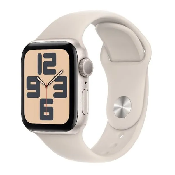 Apple Watch SE GPS 44mm Starlight Aluminium Case with Starlight Sport Band - S/M