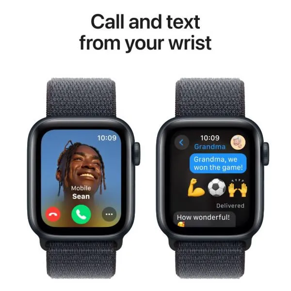 Apple Watch SE GPS   Cellular 44mm Midnight Aluminium Case with Ink Sport Loop