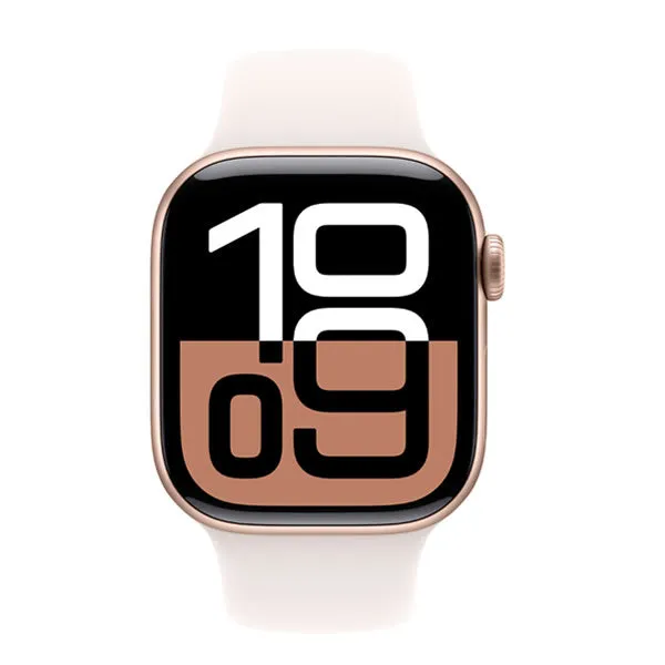 Apple Watch Series 10 GPS 42mm Rose Gold Aluminium Case with Light Blush Sport Band - M/L