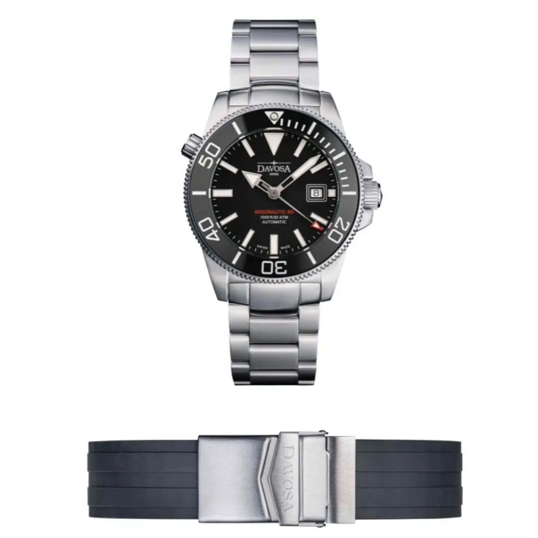 Argonautic Lumis BG Black 16152820   Rubber Strap Bundle