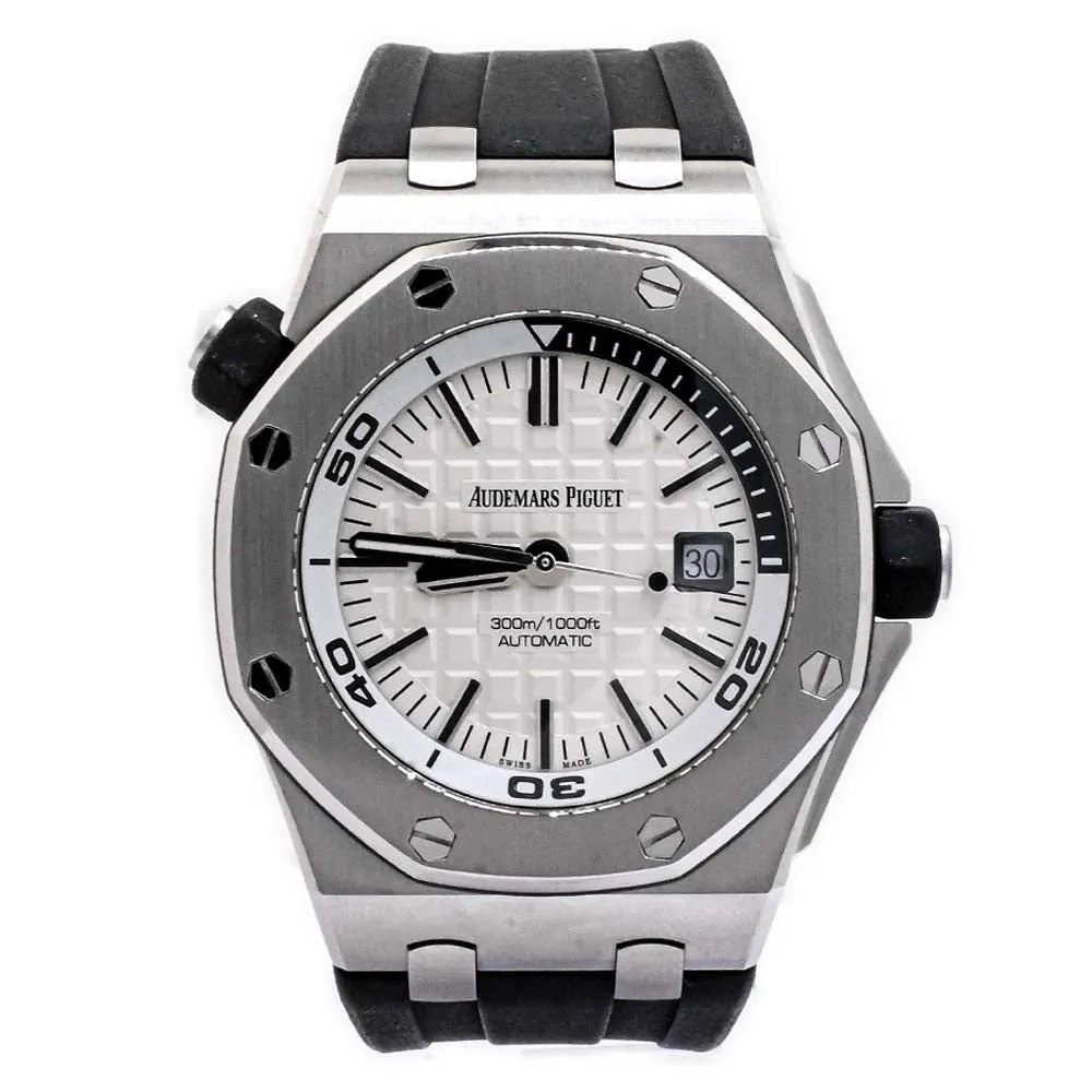 Audemars Piguet Men's Stainless Steel 42mm White Stick Dial Watch Reference #: 15710ST.OO.A002CA.02