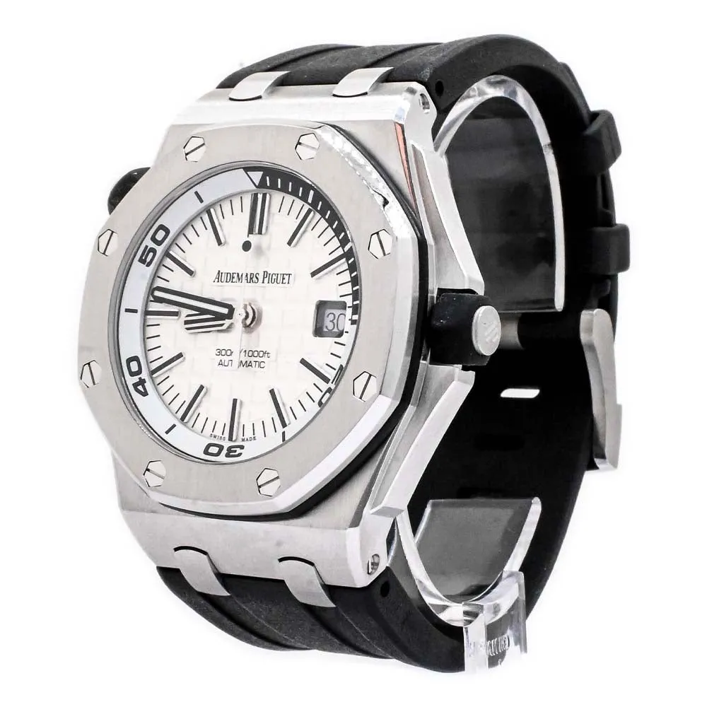 Audemars Piguet Men's Stainless Steel 42mm White Stick Dial Watch Reference #: 15710ST.OO.A002CA.02